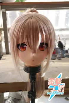 (X-KM190) Качественная женская/Девушка ручной работы из смолы японский мультяшный персонаж Animego Косплей Маска кигуруми трансвестит