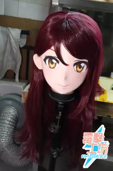 (X-KM207) Качественная женская/Девушка ручной работы из смолы японский мультяшный персонаж Animego Косплей Маска кигуруми трансвестит