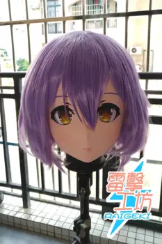 (X-KM214) Качественная женская/Девушка ручной работы из смолы японский мультяшный персонаж Animego Косплей Маска кигуруми трансвестит