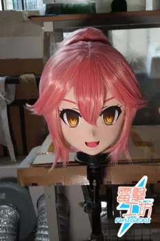 (X-KM231) Качественная женская/Девушка ручной работы из смолы японский мультяшный персонаж Animego Косплей Маска кигуруми трансвестит