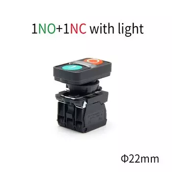 XB5AL8365/AL8465 XB5-AW84M5/AW83B5, два кнопки, переключатель старта и остановки, красный и зеленый, самосброс, 1NO/1NC