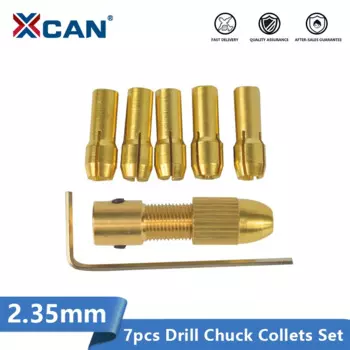 Цанги XCAN для Dremel, 7 шт., 2.35 мм, 0.5-3.0 мм