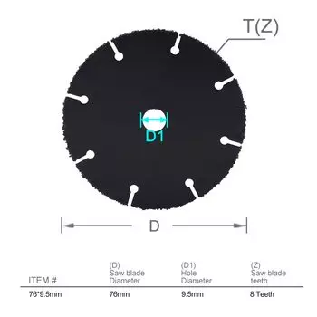 XCAN отрезной диск по дереву 76 мм