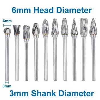 XCAN Ротационные напильники 10 шт.