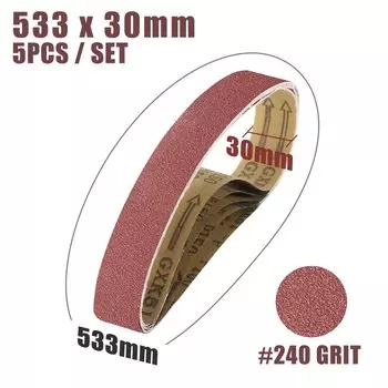 XCAN Шлифовальные ленты 30x533 мм 40-240 зернистость