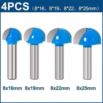 XCAN Угловые фрезы для дерева 16/19/22/25 мм