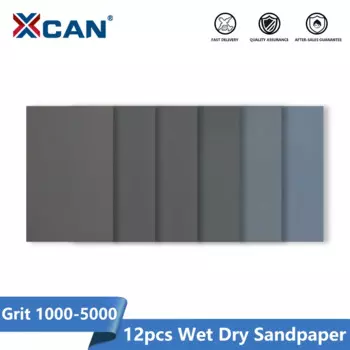 XCAN Шлифовальная бумага 12 шт., 1000-5000 зернистость