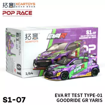 Xcartoys 1/64 Yaris EVA RT Test TYPE-01, литая металлическая модель автомобиля, Набор игрушек на день рождения, рождественский подарок, новинка в коробке