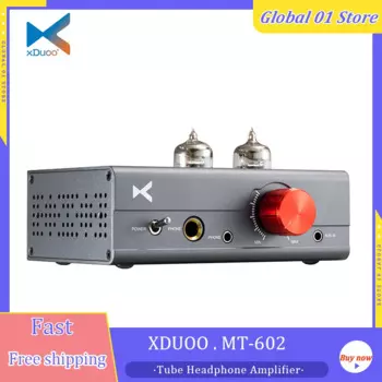 XDUOO MT-602 ламповый усилитель для наушников класса A, двойной 6J1, ламповый 6,35 3,5 мм, настольный мини-усилитель для наушников, Hi-Fi аудио предусилитель