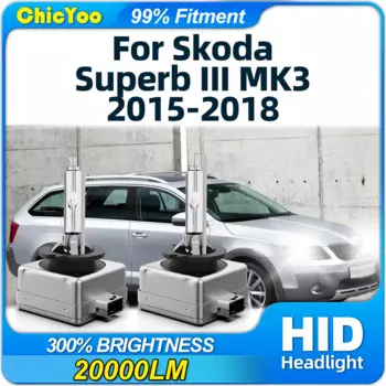 Ксеноновые лампы для Skoda Superb III MK3 2015 6000 2016 2017 2018, 2 шт.
