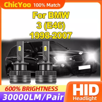 Ксеноновые лампы HID 120 Вт, 1998 лм, лампы для фар Canbus светодиодный 12 В, Ксеноновые лампы для BMW 3 (E46) 2001-2002 2003 2004 2005 2006 2007