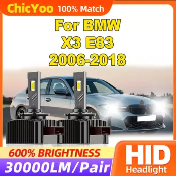 Ксеноновые лампы HID 120 Вт 6000 лм, Ксеноновые фары, лампы 2006 K 12 В, турбо автомобильные лампы для BMW X3 E83 2013-2014 2016 2015 2017 2018