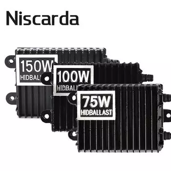Ксеноновый балласт Niscarda, 75 Вт, 100 Вт, 150 Вт, HID, H1, H3, H7, H8, H9, H11, 9005, HB3, 9006, HB4, комплект ксенонового балласта