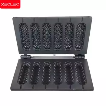 XEOLEO 5 шт./6 шт. форма для изготовления вафель для колбасы хрустящая форма для вафельной машины для французской хот-дога на палочке