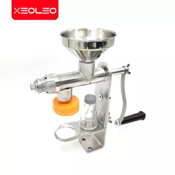 XEOLEO Ручной масляный пресс Пищевой масляный пресс из нержавеющей стали Арахіс/орех/семена Бытовой масляный пресс