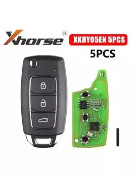 Xhorse XKHY05EN проводной дистанционный ключ для Hyundai 3 кнопки английская версия 5 шт./лот