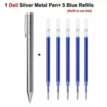 Xiaomi Deli металлическая шариковая ручка 0,5 мм