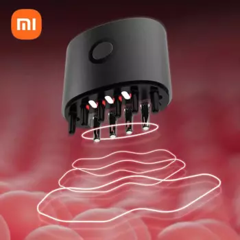 Xiaomi DOCO LAB инфузионная расческа для массажа кожи головы 620 нм красный свет 470 нм синий свет уход вибрационный массажер для укрепления волос расческа