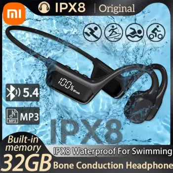 Xiaomi IPX8 Водонепроницаемые наушники с проводимостью для плавания Bluetooth 5,4 Бас Беспроводная гарнитура MP3-плеер Спортивные наушники для фитнеса
