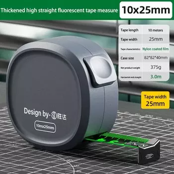 Xiaomi MIJIA 10 м мини-рулетка, стальная лента, утолщенная высокоточная выдвижная линейка, деревообрабатывающие измерительные инструменты