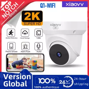 XIAOVV 2K 3MP POE сетевая камера аудио 360 ° без мертвого угла ИИ цветное ночное видение домашний закрытый контур телевизор видео наблюдение