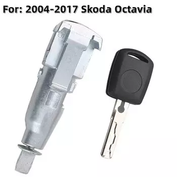 XIEAILI OEM автоматический цилиндр замка левой двери для Skoda Octavia 2004-2017 гг. с ключом 1 шт.