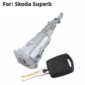 XIEAILI OEM автоматический цилиндр замка левой двери для Skoda Superb с ключом 1 шт.