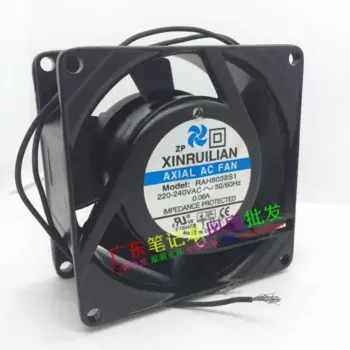 Xinruilian RAH8038S2 AC 125 в 0.20A 80x80x38 мм 2-проводной Вентилятор охлаждения сервера