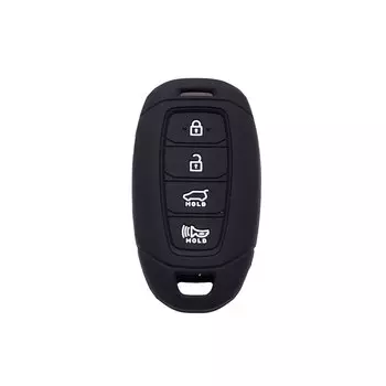 Xinyuexin 4 кнопки силиконовый чехол для ключа автомобиля подходит для Hyundai Kona умный автомобиль Удаленная Защита Чехол кожа куртка стиль автомобиля