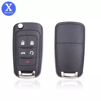 Складной чехол Xinyuexin для автомобильного ключа с дистанционным управлением чехол для Chevrolet Cruze Epica Lova Camaro Impala Aveo 5 кнопок HU100 Blade