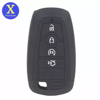 Силиконовый чехол Xinyuexin для автомобильного ключа чехол для ключа для ford 2017 mondeo edge Explorer Taurus Flex Escape Mustang чехол для ключа автостайлинг