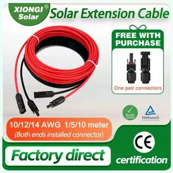 XIONGISOLAR Солнечный провод из меди 10 метров