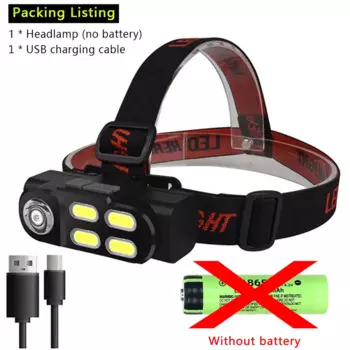 XIWANGFIRE портативный налобный фонарь XPE+4COB