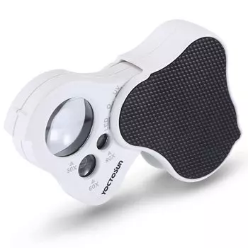 xiyear Ювелирная лупа 30x60x90 с подсветкой