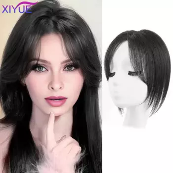 XIYUE Восемь символов челки парик патч с пушистыми волосами увеличение для создания Высокий череп топ натуральный лоб патч