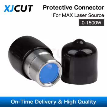 XJCUT Max 0-1,5 кВт, волоконный лазерный источник, выходной защитный разъем, группа объективов, защитная крышка QBH для лазерной резки