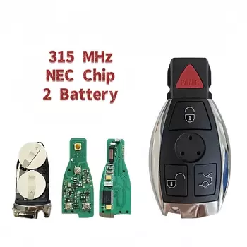 XJMYNB NEC Chip Дистанционный ключ от автомобиля для Mercedes Benz C E S Class CLS W204 W202 W212 W211 W203 W205 315/433 МГц 3/4 кнопки 2 аккумулятора