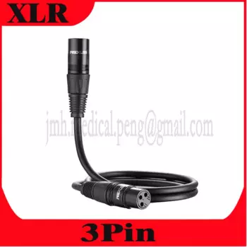 XLR 3Pin Штекерный разъем, двойной экран, черная головка из цинкового сплава, стерео, полностью сбалансированный аудио кабель для микрофона Canon «штырь-гнездо»