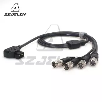 XLR 4-контактный/DTAP/DC2.1 разъем на 4 4-контактных звуковых устройства Hirose 688 633 кабель питания/Zoom F8 кабель питания