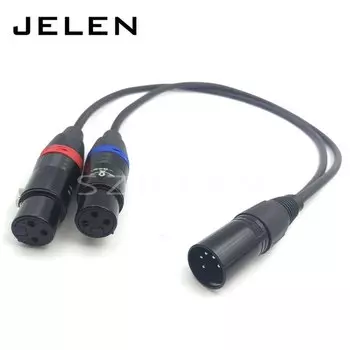 XLR 5Pin штекер-двойной XLR 3pin гнездо для Arri Amira, аудио кабель sony Venice