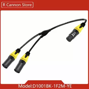 XLR разветвитель аудиокабеля, 3-контактный разъем «Мама»-«папа» Y-образный разветвитель сбалансированный микрофон микшер усилитель адаптер для сцены