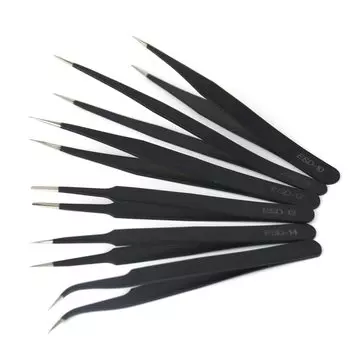 XMSJ Антистатические пинцеты из нержавеющей стали ESD-10/11/12/13/14/15