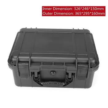 XMSJ Черный водонепроницаемый ящик для инструментов 6 размеров