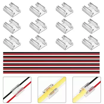 Xnbada прозрачные разъемы для светодиодной ленты