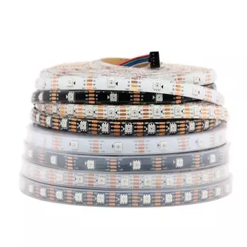 Xnbada RGB светодиодная лента WS2812 30/60/144 LEDs/m DC5V/DC12V