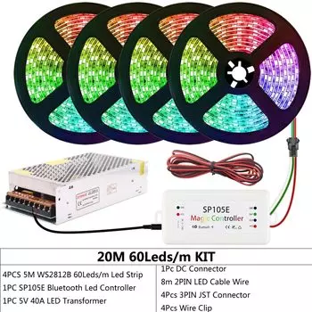 Xnbada RGB Светодиодная лента WS2812B 5 м