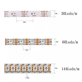 Xnbada RGBIC светодиодная лента WS2815 30/60/144 шт/м