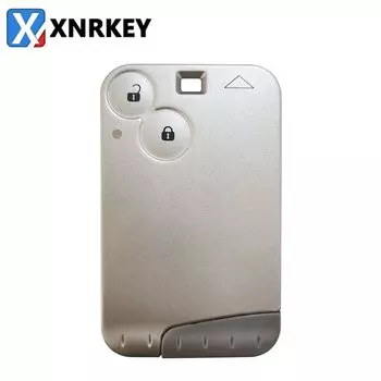 XNRKEY 2-кнопочный чехол для автомобильного ключа с дистанционным управлением для Renault Laguna чехол для ключа с серым лезвием без слова без логотипа