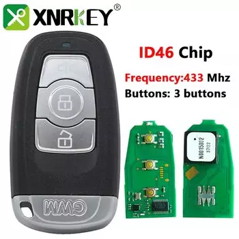 XNRKEY 3B Автомобильный смарт-ключ без ключа ID46Chip 433 МГц для GWM Great Wall OEM Пульт дистанционного управления для Great Wall H3 H6 Smart Key