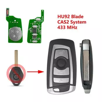 XNRKEY 4-кнопочный модифицированный Выкидной Автомобильный ключ CAS2 с чипом ID46 315LP/315/433/868 МГц для BMW 3 5 7 серии E38 E39 E46 M5 X3 X5 E65